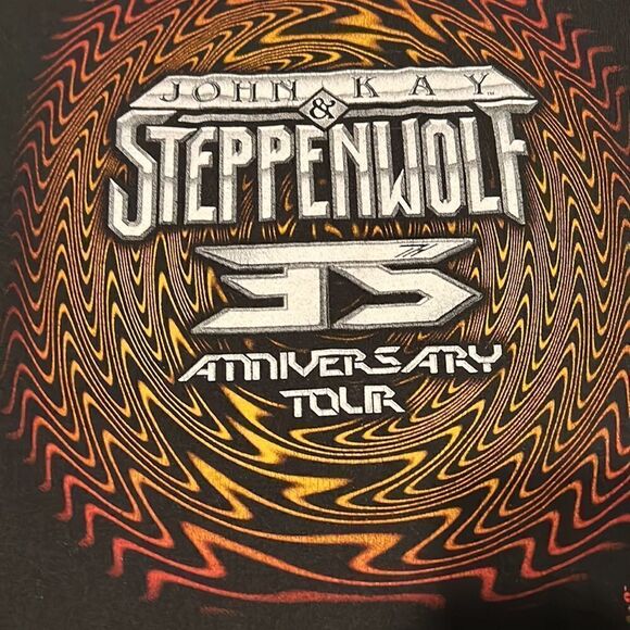 Vintage authentic 35th anniversary John Kay Steppenwolf Rock of Ages Tshirt szXL - Picture 9 of 10